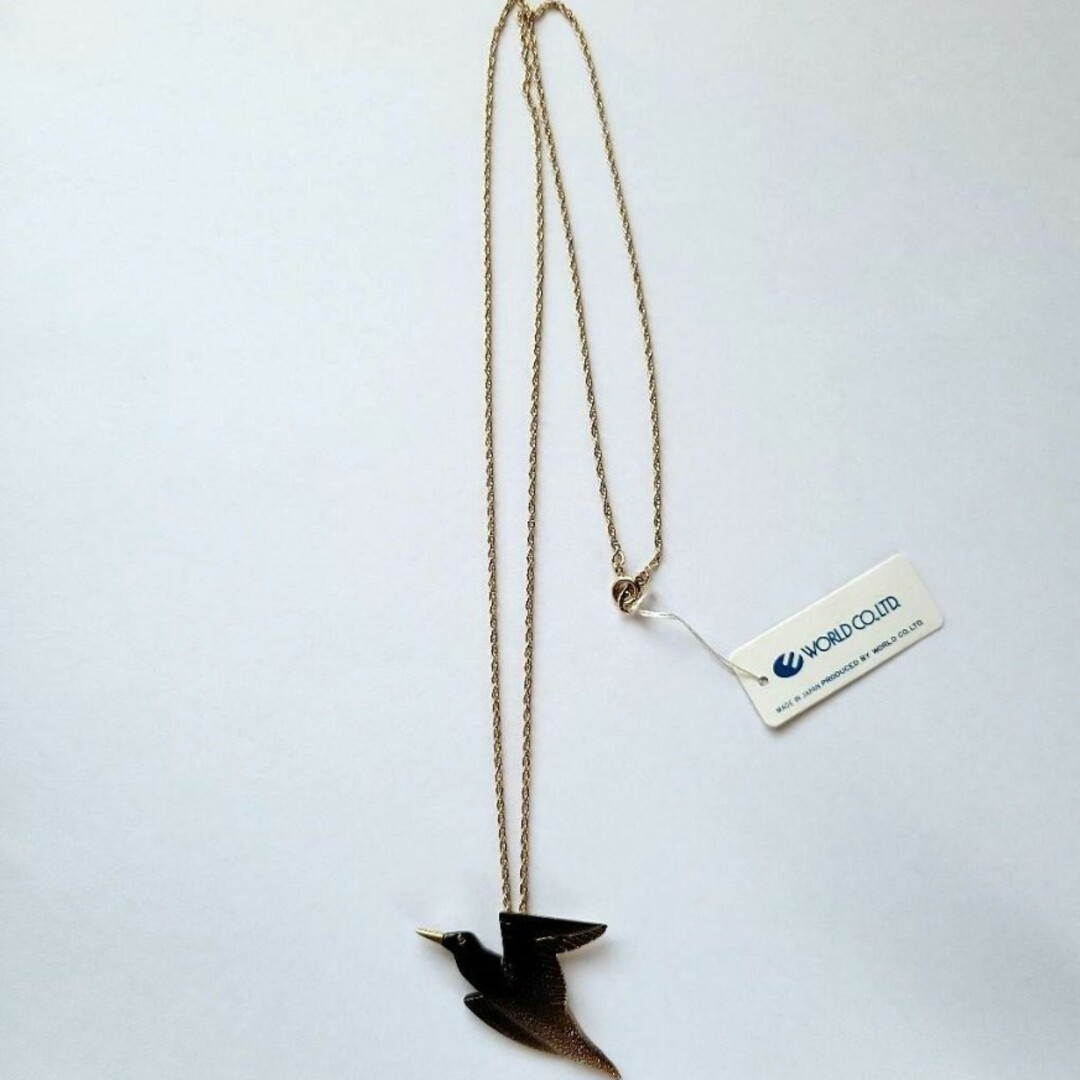 CORDIER(コルディア)の新品　CORDIER　ネックレス　コルディア　鳥　バード　ブラウン　ワールド レディースのアクセサリー(ネックレス)の商品写真