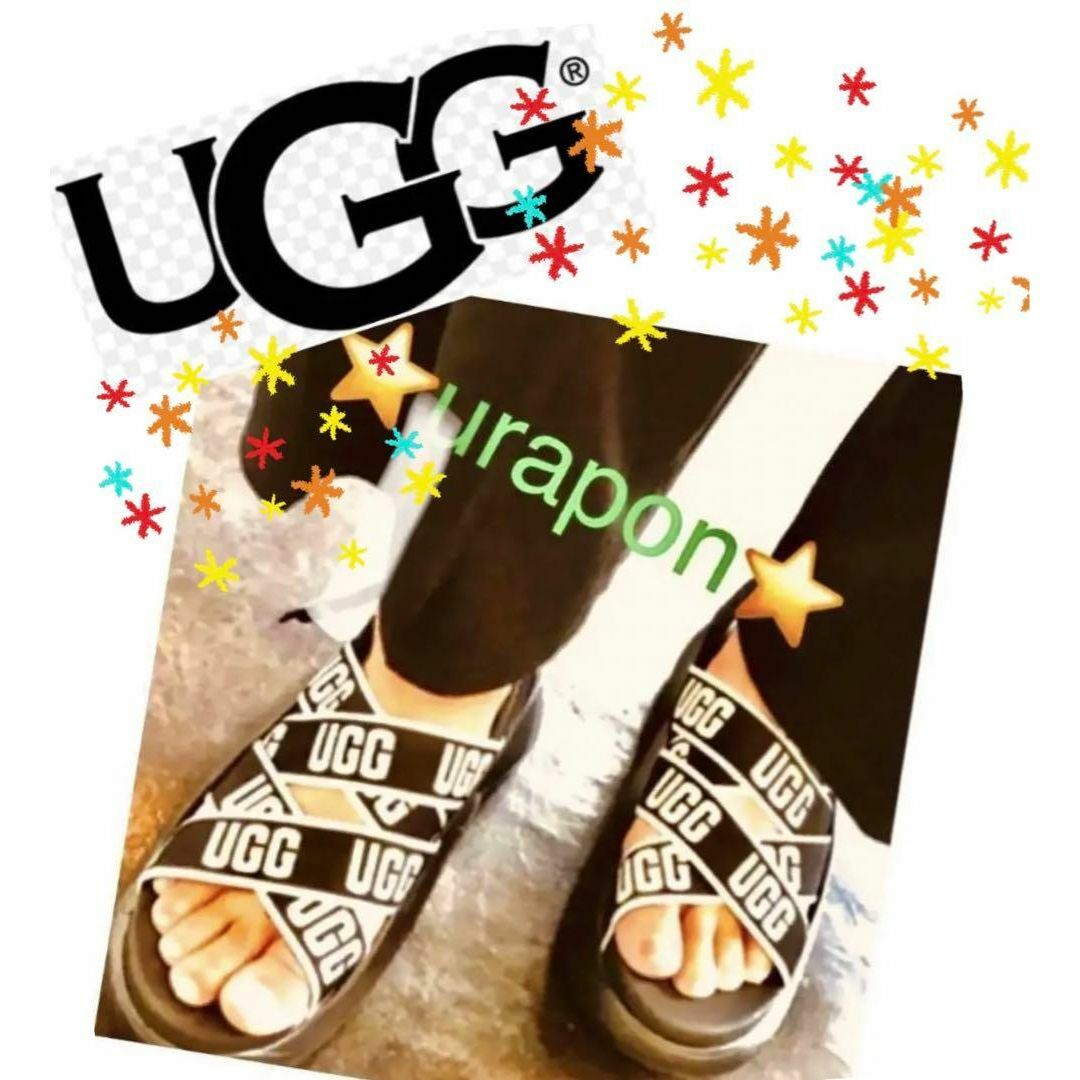 定価￥18700UGG【22?】フラッフイヤー メタリックスパークル パープル