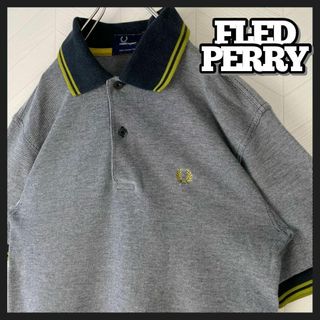 フレッドペリー(FRED PERRY)の好配色 フレッドペリー ポロシャツ M12 半袖 襟袖 ライン入り 刺繍ロゴ(ポロシャツ)