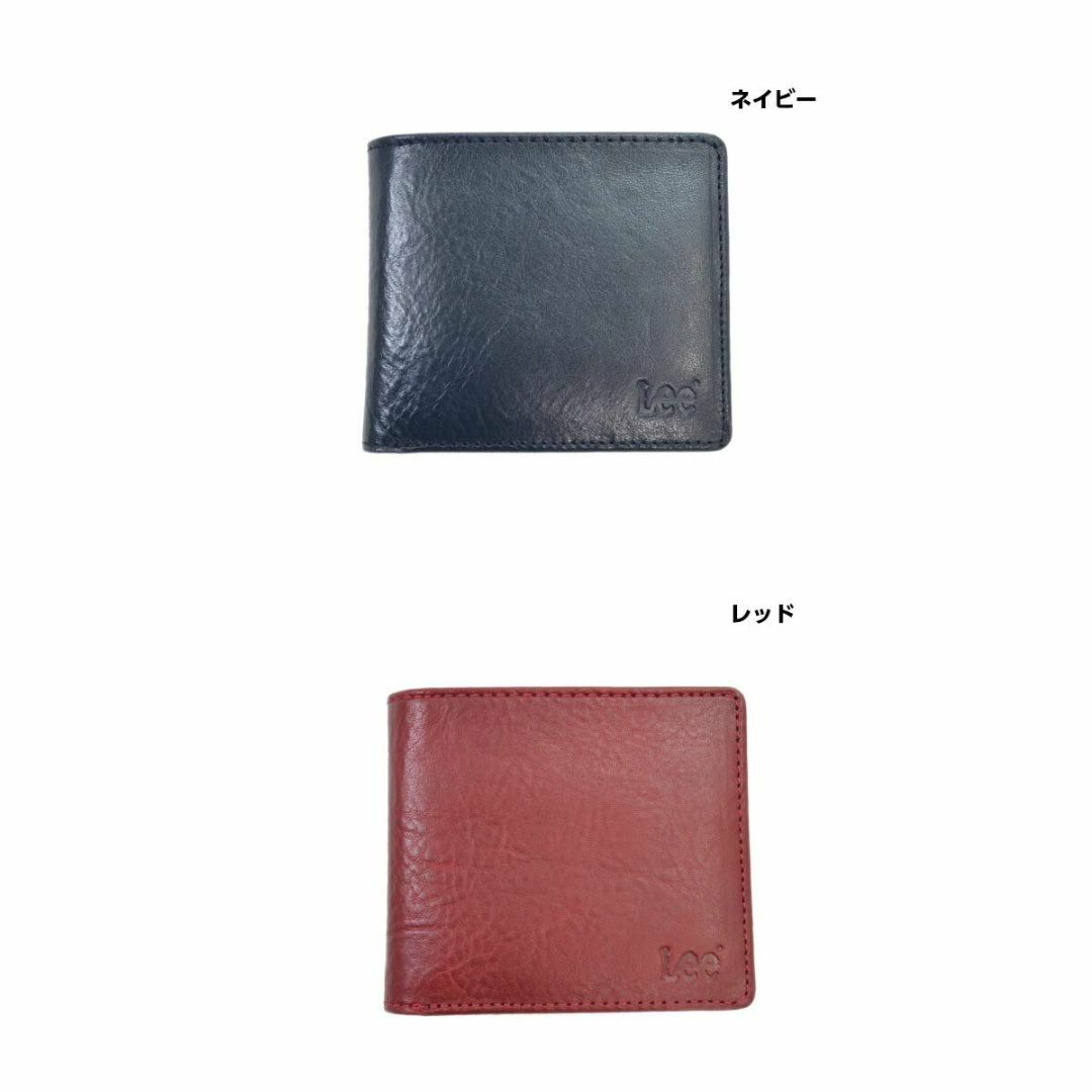 【色: グリーン】LEE（リー）二つ折り財布（イタリアンレザー）[0520233 1