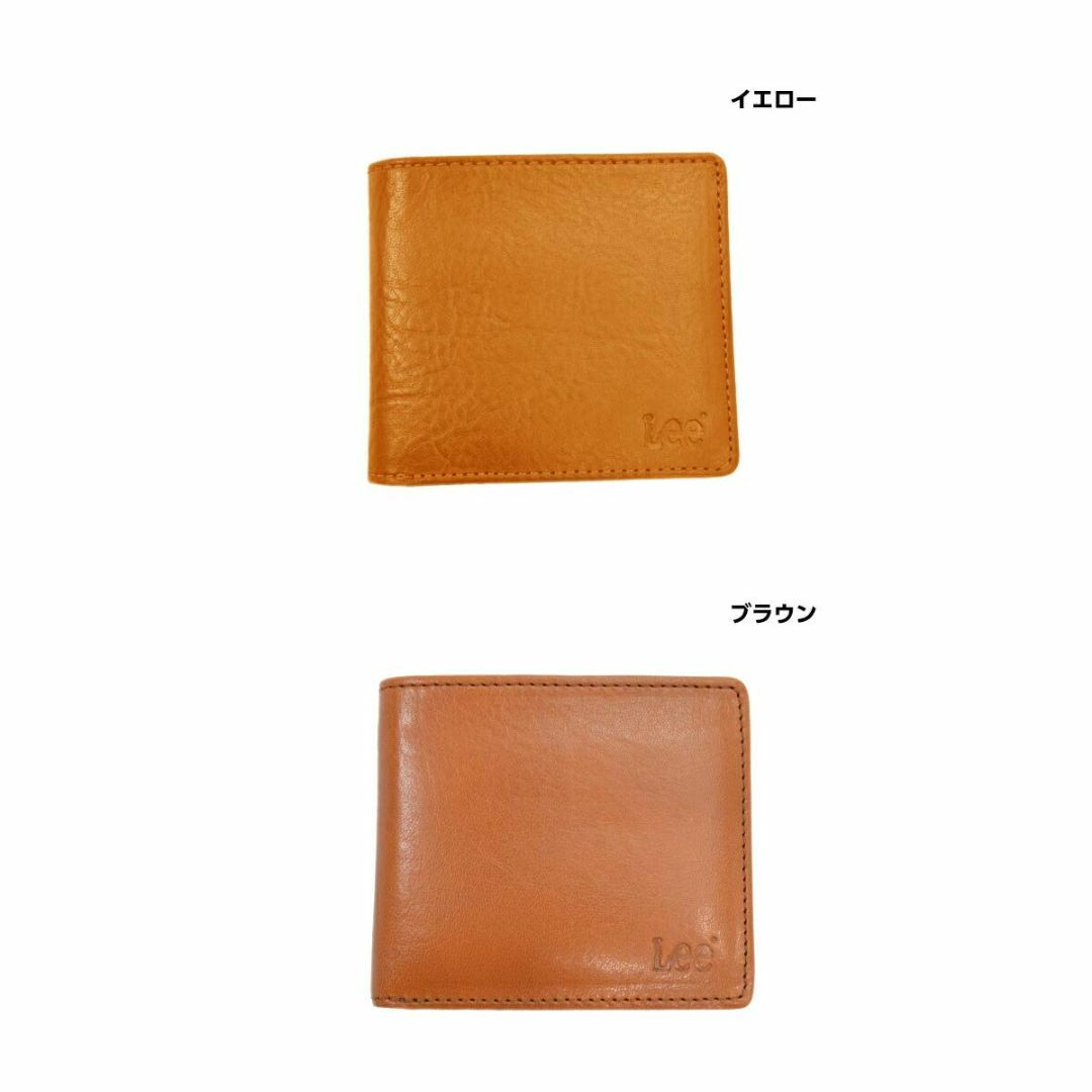 【色: グリーン】LEE（リー）二つ折り財布（イタリアンレザー）[0520233 3