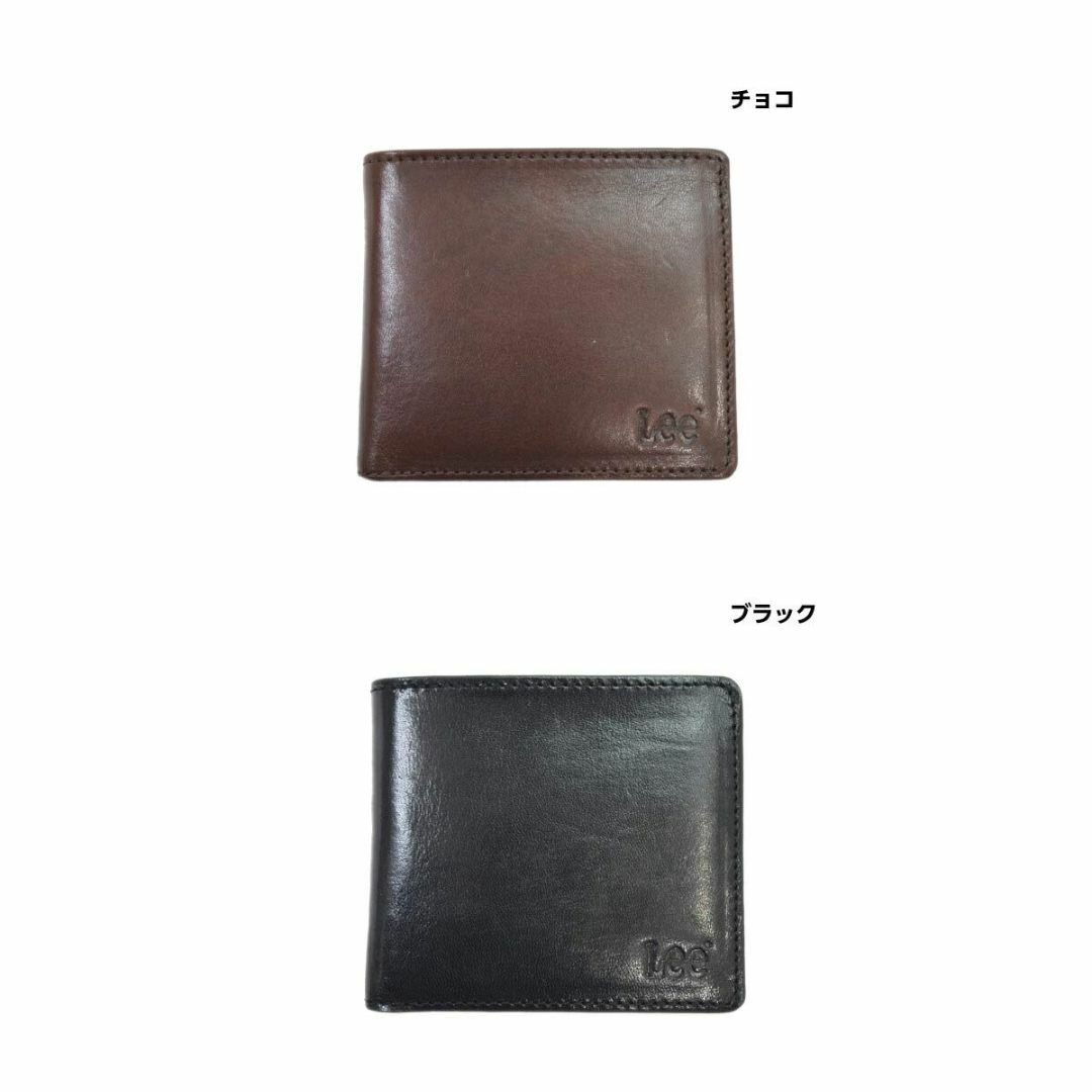 【色: グリーン】LEE（リー）二つ折り財布（イタリアンレザー）[0520233 5