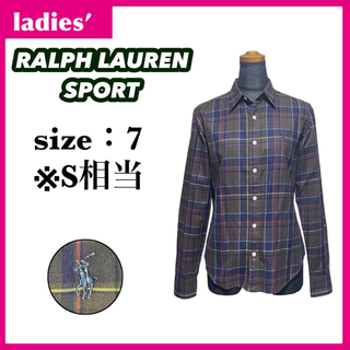 ラルフローレン(Ralph Lauren)のラルフローレンスポーツ 長袖 シャツ サイズ7 S相当 ワンポイントロゴ(シャツ/ブラウス(長袖/七分))