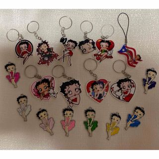 Betty Boop ベティちゃん キーホルダー チャーム まとめ売り(キャラクターグッズ)