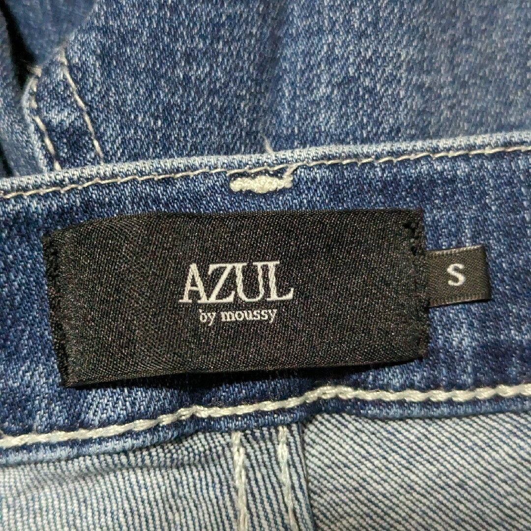 AZUL by moussy(アズールバイマウジー)のAZUL BY MOUSSYダメージジーンズスキニーデニムデニムSサイズメンズ メンズのパンツ(デニム/ジーンズ)の商品写真