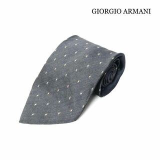 ジョルジオアルマーニ(Giorgio Armani)の良品 ジョルジオアルマーニ ドット柄 シルクブレンド ネクタイ タイ レギュラー(ネクタイ)