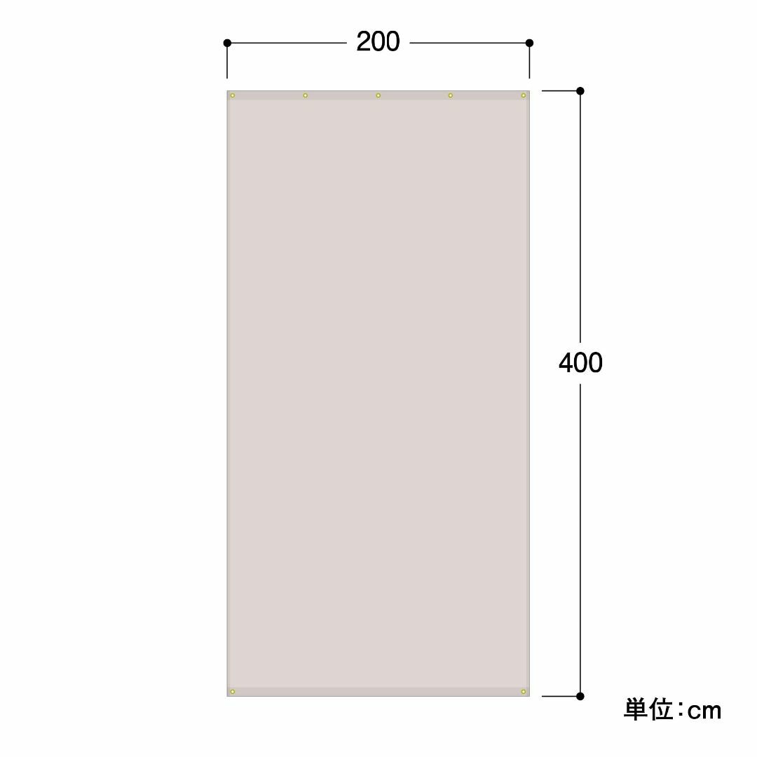 【色: アーバングレー】タカショー 日よけ クールシェード プライム 2×4ｍ 2