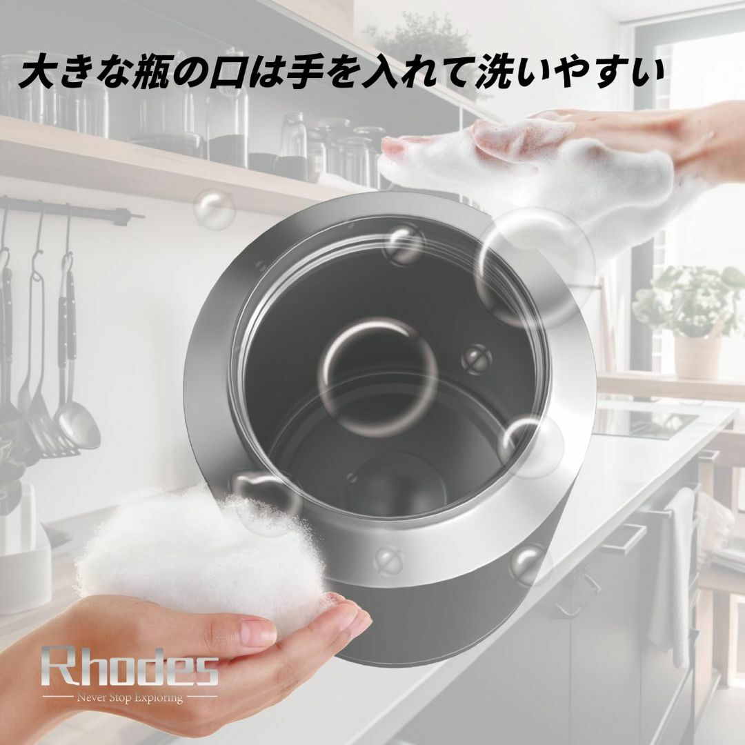 色: ホワイト+ブラック&128oz】キャンプジャグR Rhodes 水筒 2の通販