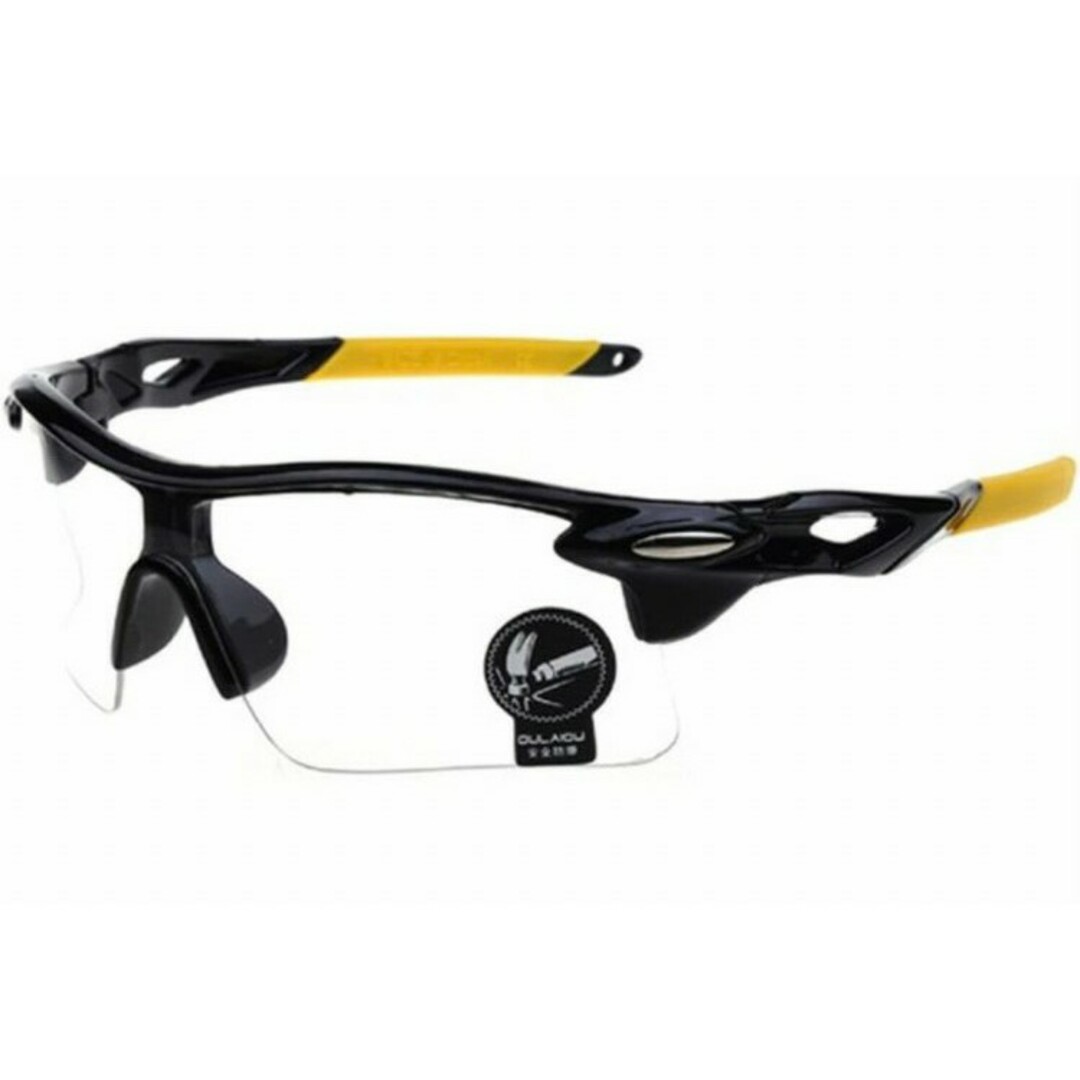 透明 レンズ UVカット サングラス ケース付 ランニング 超軽量 スポーツ
