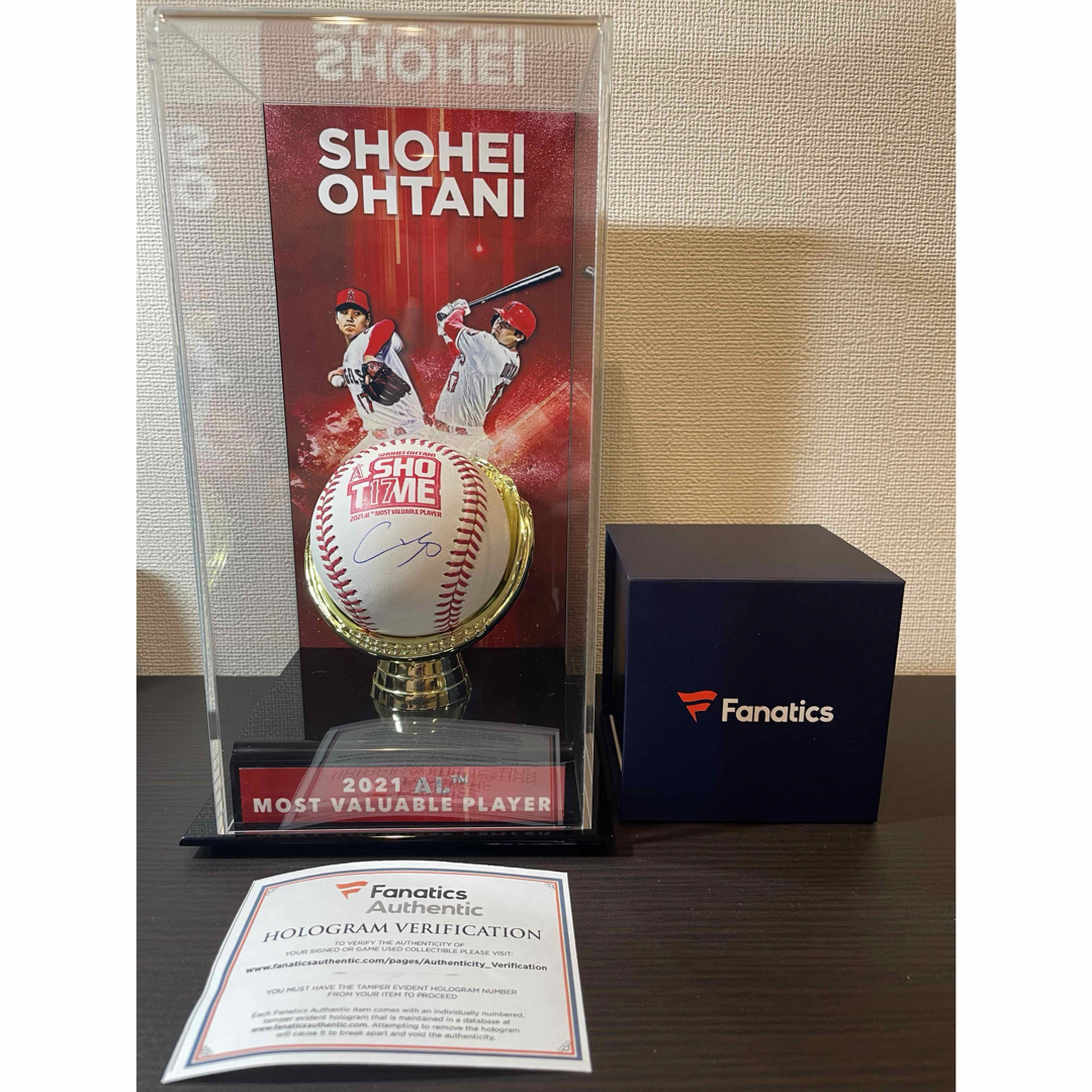 大谷翔平 直筆サインボール MLB 2021 ア・リーグ MVP記念ボールの通販