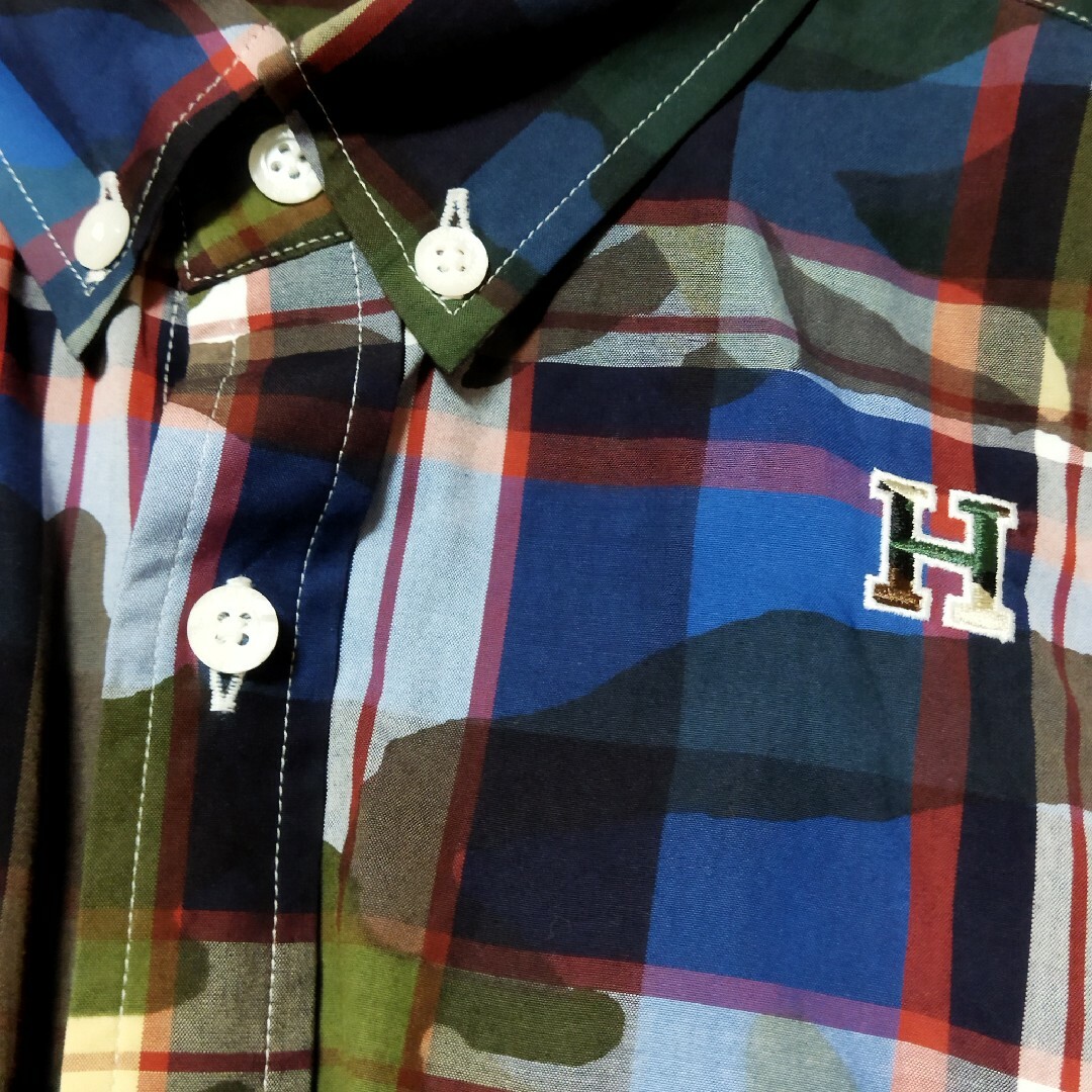 HBNS(ハバノス)の未使用 HABANOS  迷彩✕チェック 青 赤 まとめ売り メンズのトップス(シャツ)の商品写真