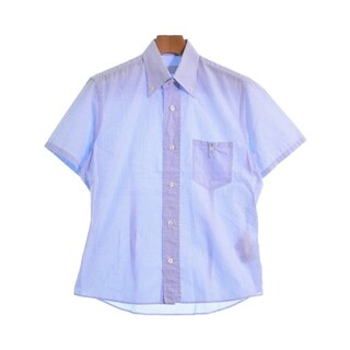 PRADA プラダ カジュアルシャツ 36(XS位) 紫x白(チェック)