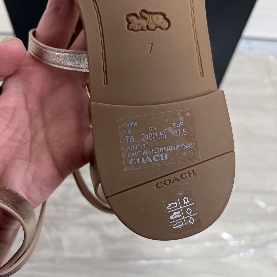 【コーチ完全未使用】 サンダル 24センチ