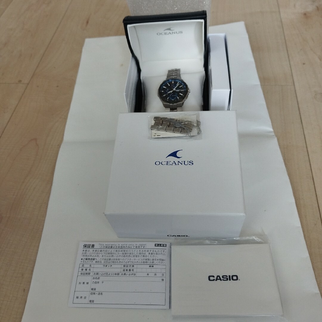 カシオ　オシアナス　マンタ メンズの時計(腕時計(アナログ))の商品写真