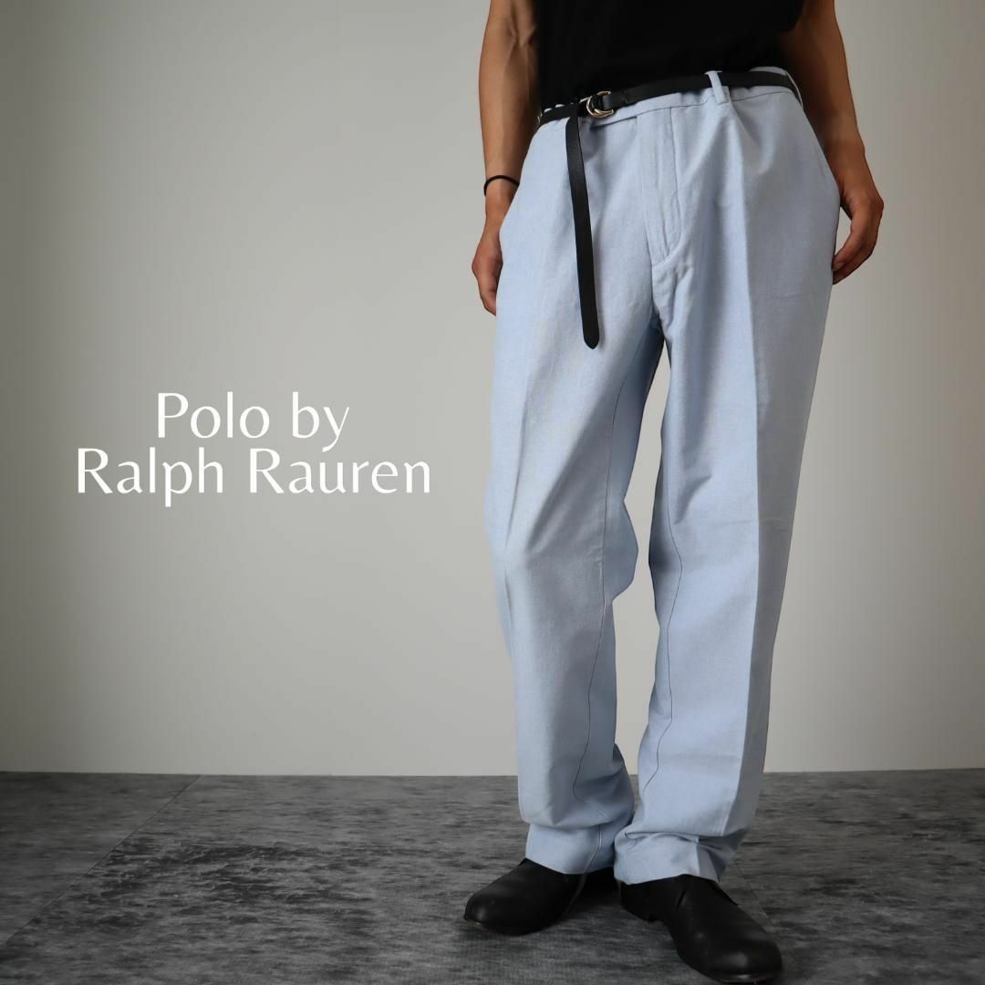 ■ POLO ポロ ラルフローレン コットン シャンブレー パンツ ( メンズ