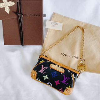 ルイヴィトン(LOUIS VUITTON)のLOUISVUITTON マルチカラー ポシェット ミラ PM ポーチ チェーン(ポーチ)