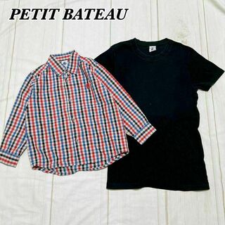 プチバトー(PETIT BATEAU)のプチバトー トップス おまとめ2点 102cm 150cm(Tシャツ/カットソー)
