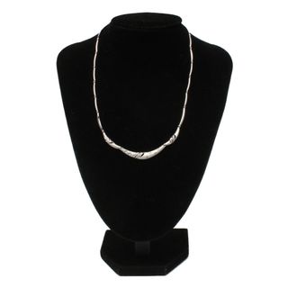 美品   ネックレス K18WG Dメレ0.19ct    レディース