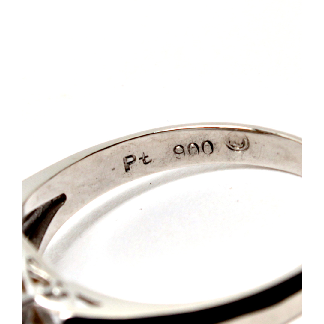 美品   リング 指輪 Pt900 パール8.8mm ダイヤ レディース 14号 2