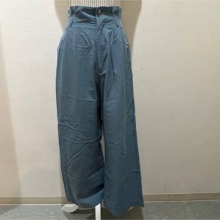 ミスティック(mystic)の【美品】mystic.ブルーワイドパンツ(バギーパンツ)