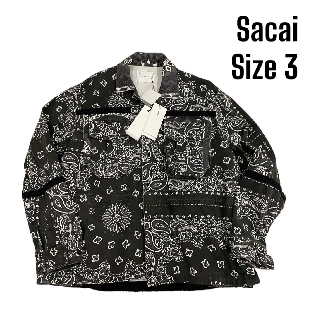 sacai サカイ 22SS Bandana Print Blouson 3