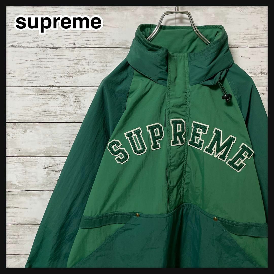 Supreme - 457【即完売モデル】シュプリーム☆刺繍アーチロゴハーフ