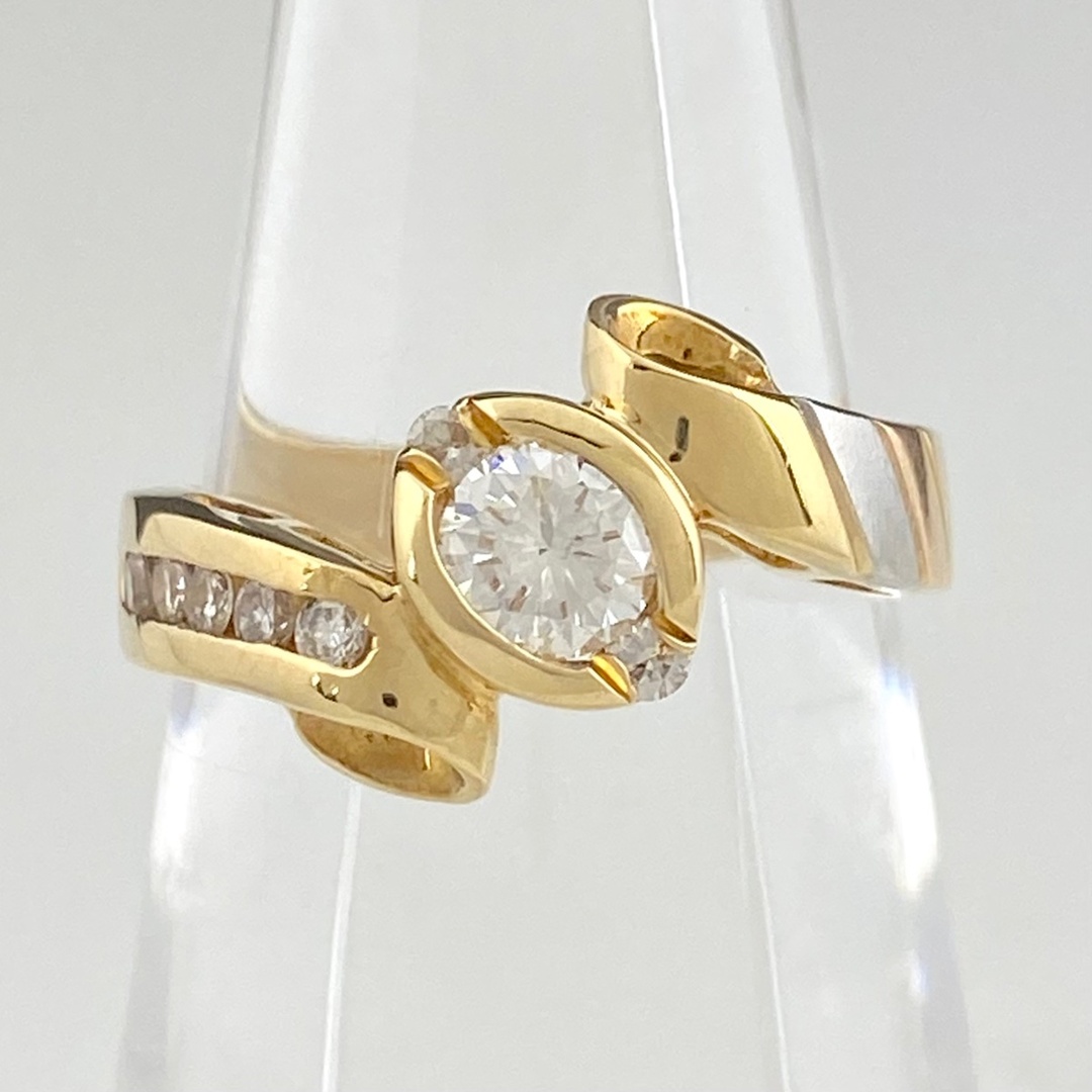 ダイヤモンド デザインリング 11号 YG - リング(指輪)