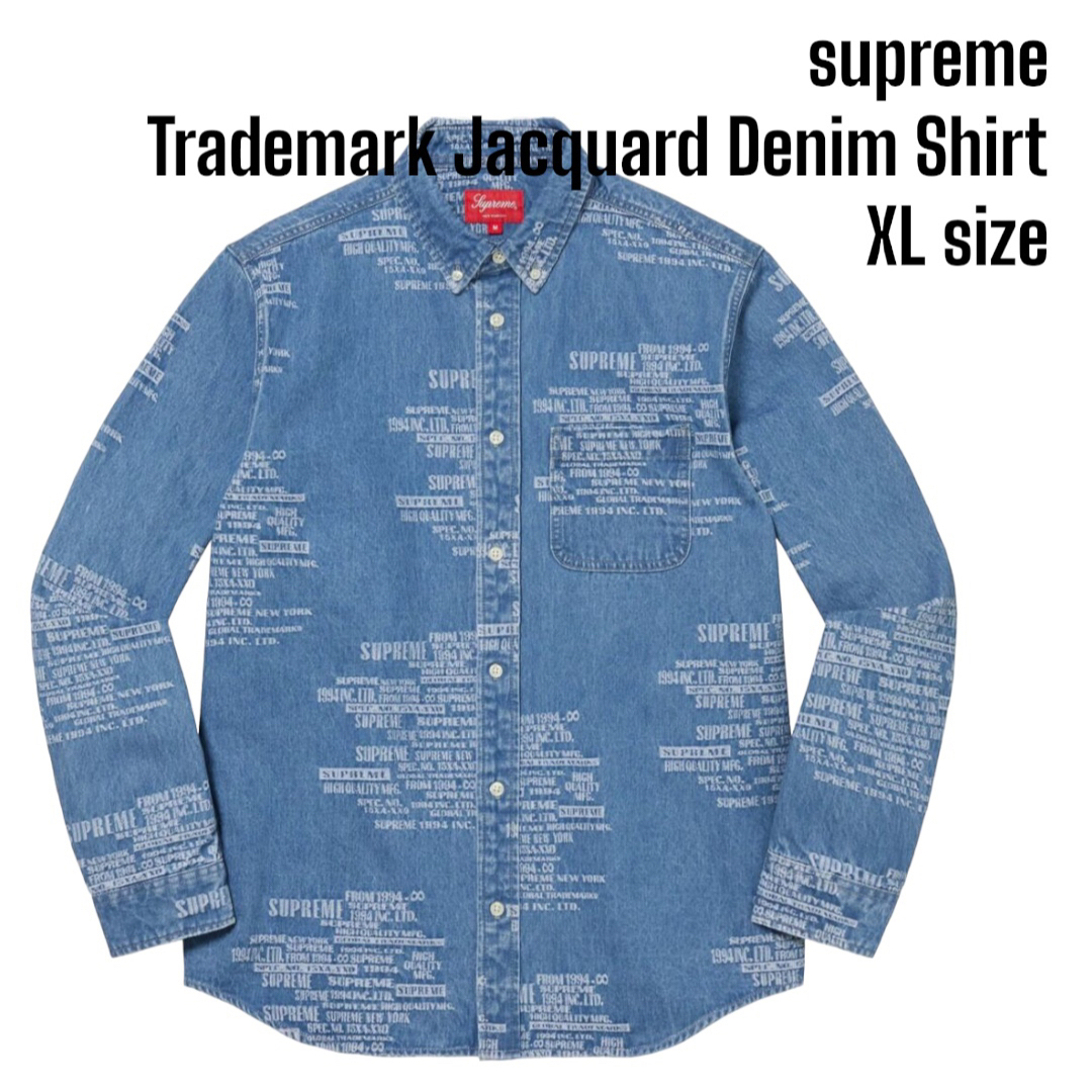 トップスsupreme Trademark Jacquard Denim Shirt