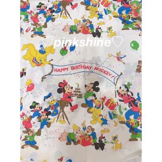 レア/ヴィンテージDISNEY BIRTHDAY シーツ&ピローカバー-