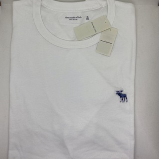 アバクロンビーアンドフィッチ(Abercrombie&Fitch)の新品、未使用　アバクロTシャツ　白(Tシャツ/カットソー(半袖/袖なし))