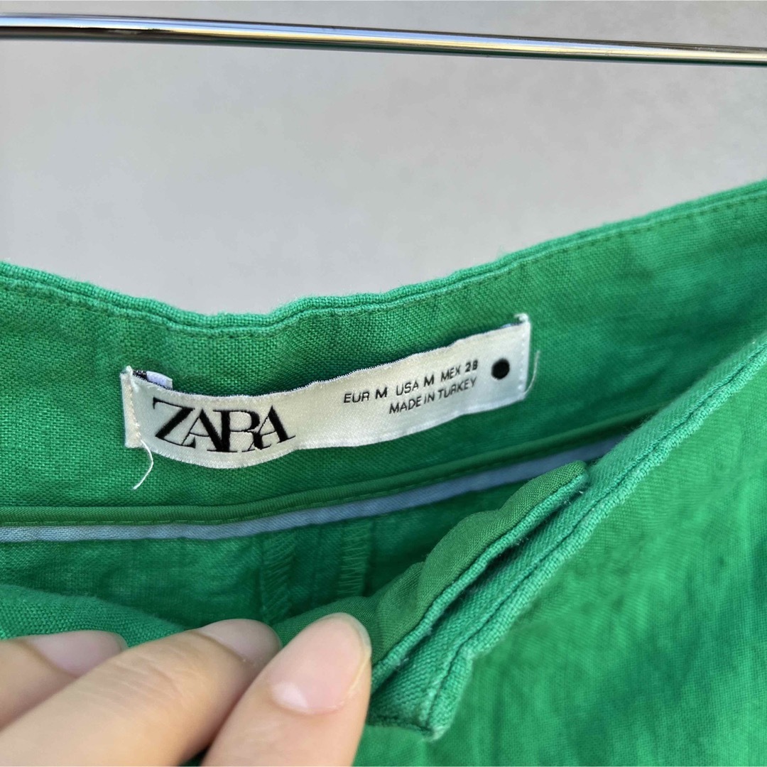 ZARA グリーンロングスカート　Mサイズ 7