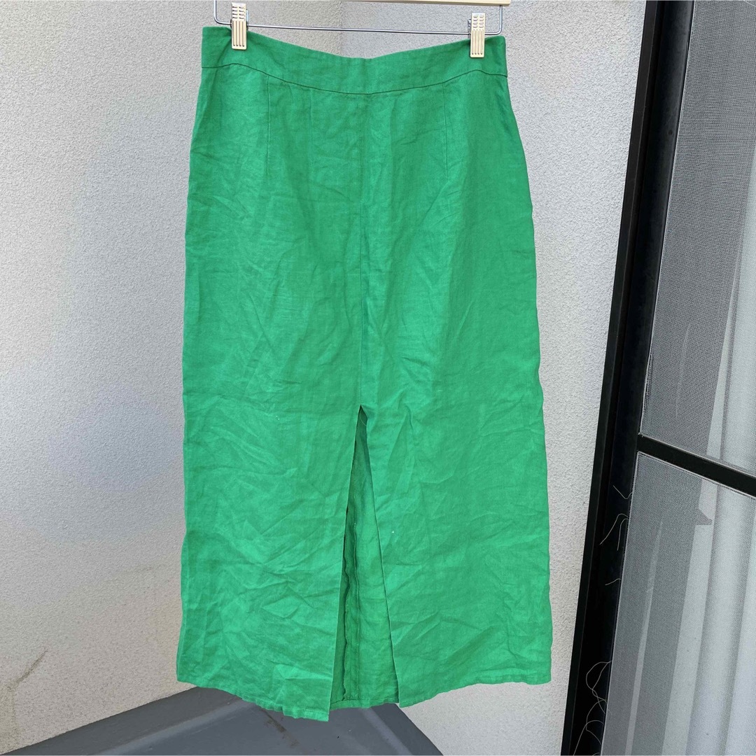 ZARA グリーンロングスカート　Mサイズ 6