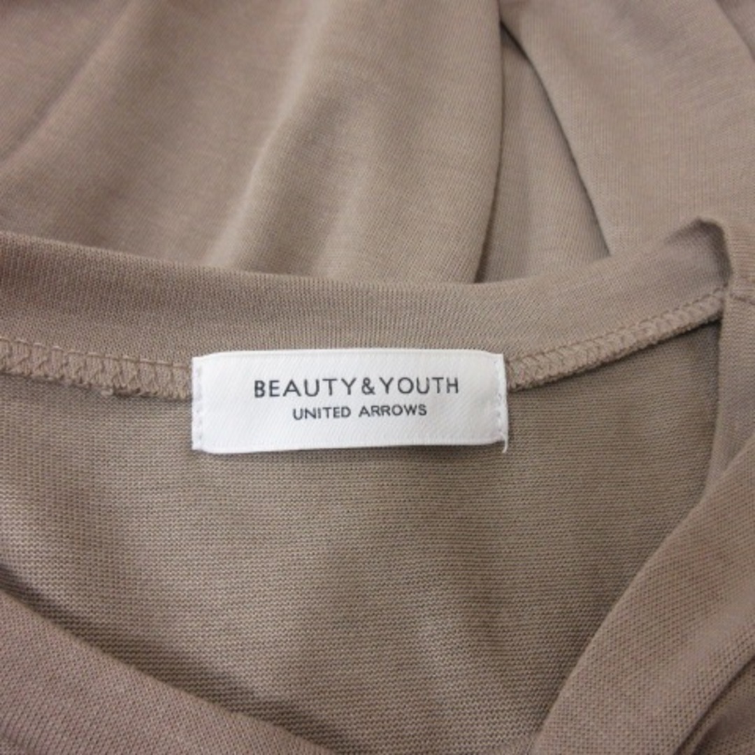 BEAUTY&YOUTH UNITED ARROWS(ビューティアンドユースユナイテッドアローズ)のユナイテッドアローズ ビューティー&ユース カットソー 半袖 ベージュ /YI レディースのトップス(カットソー(半袖/袖なし))の商品写真