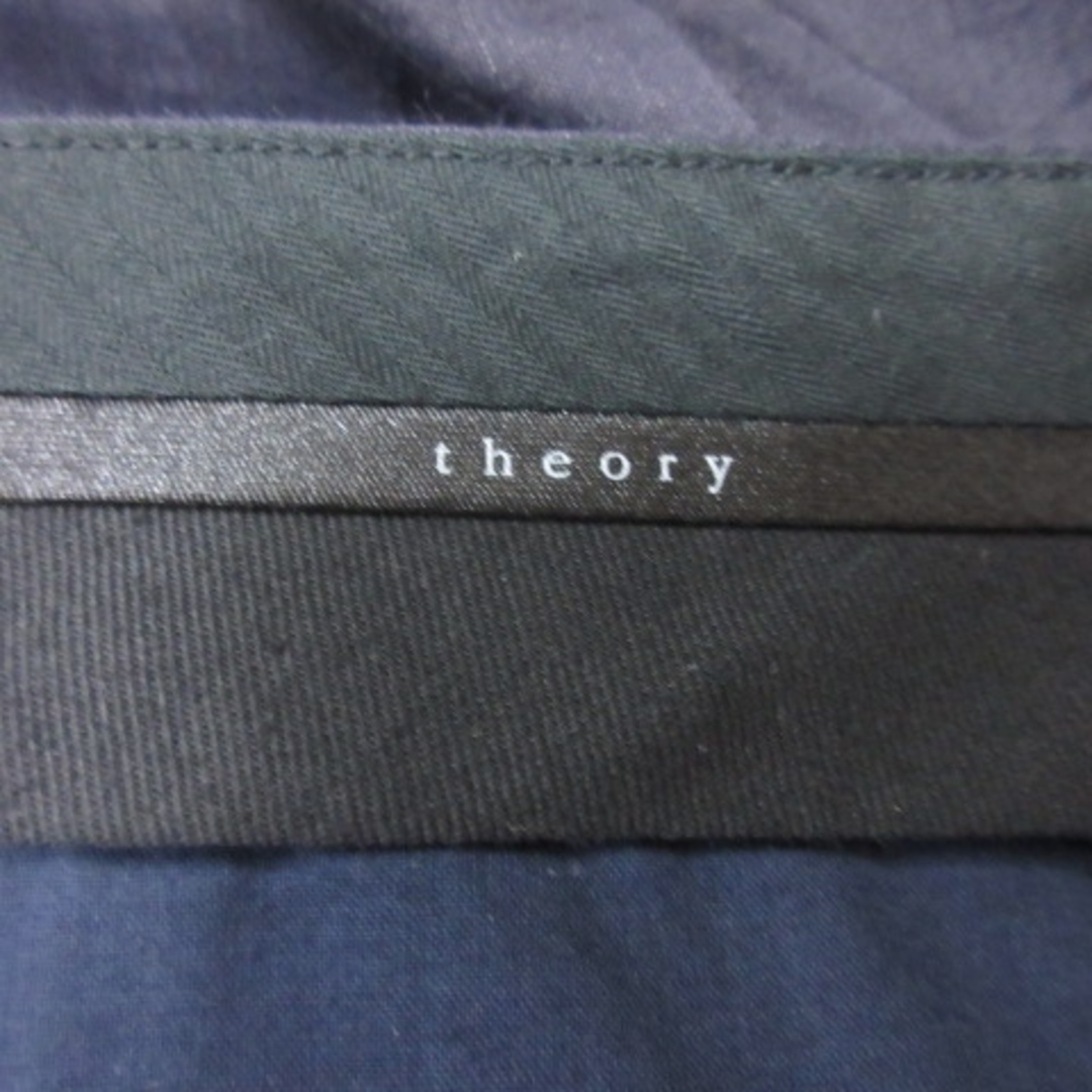 theory(セオリー)のセオリー ガウチョパンツ クロップド 麻 リネン XXO 紺 ネイビー /YI レディースのパンツ(その他)の商品写真