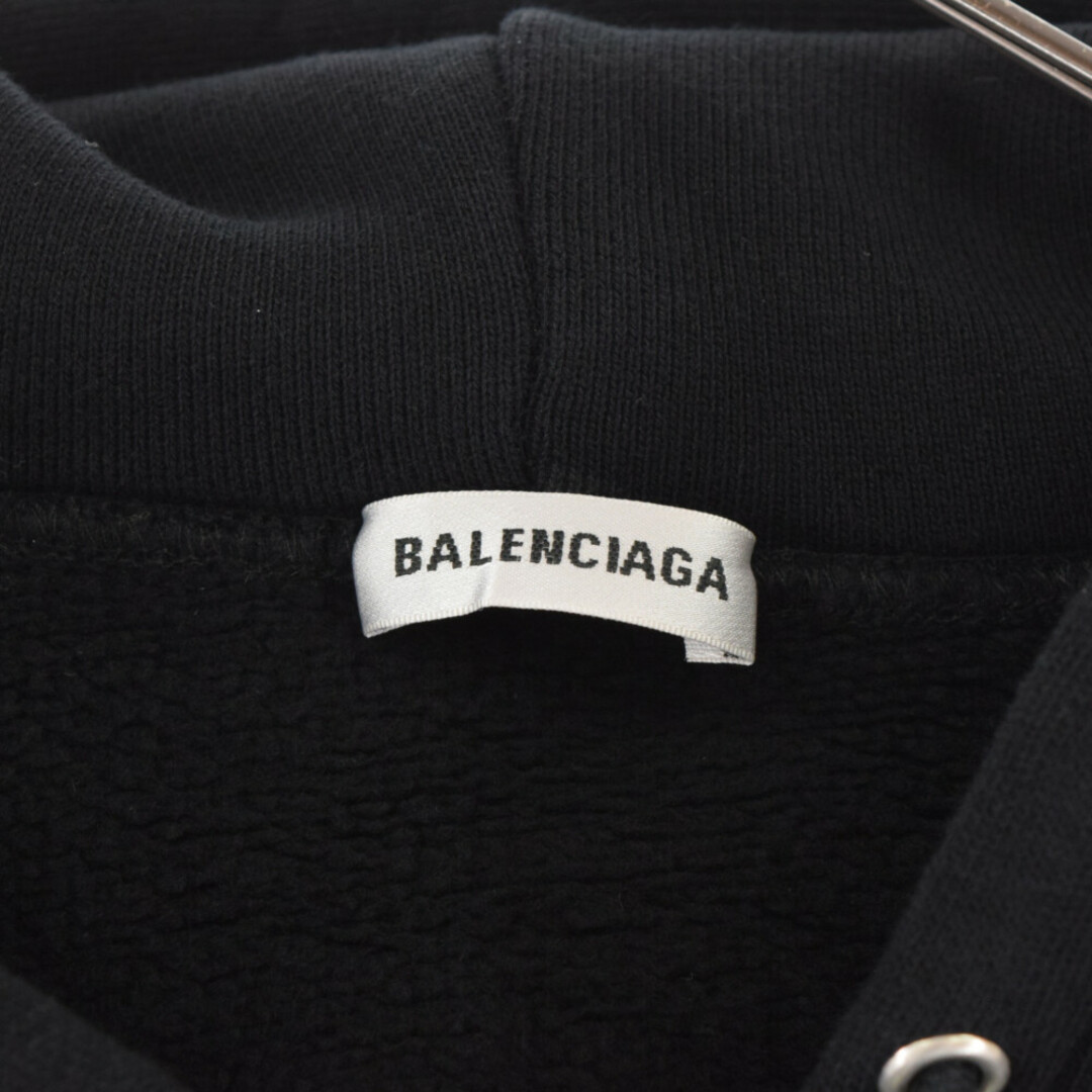 BALENCIAGA バレンシアガ 19SS SPEED HUNTERS ZIP UP HOODIE スピードハンター ジップアップ フーディー パーカー ブラック 556088-TDV15 レディース