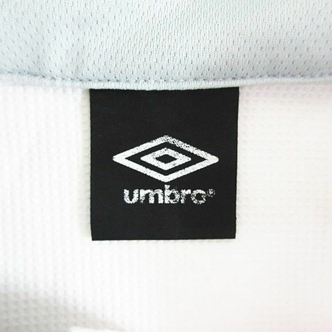 UMBRO(アンブロ)のアンブロ ジャケット  半袖 ジップアップ ロゴ L ホワイト×グレー×グリーン スポーツ/アウトドアのスポーツ/アウトドア その他(その他)の商品写真