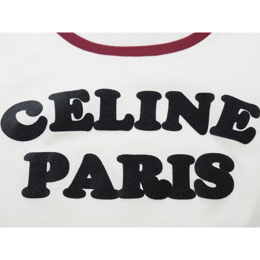 celine セリーヌ　マカダム　トリオンフロゴ　Tシャツ　リンガー　レディース