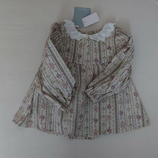 シマムラ(しまむら)の新品 juo 花柄ブラウス 100cm(Tシャツ/カットソー)