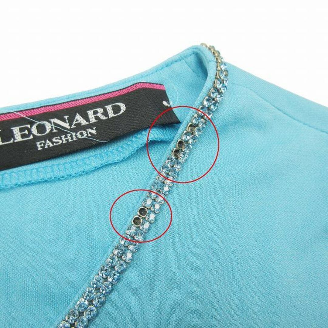 レオナール　LEONARD カンカン素材　半袖カットソー