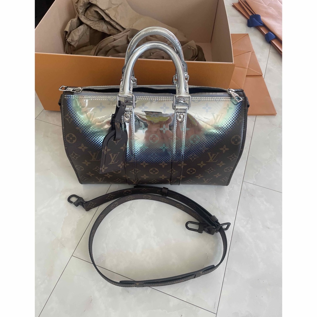 LOUIS VUITTON - キーポルバンドリエール35 メタリックの通販 by LOUIS VUITTON - キーポルバンドリエール35 メタリックの通販 by