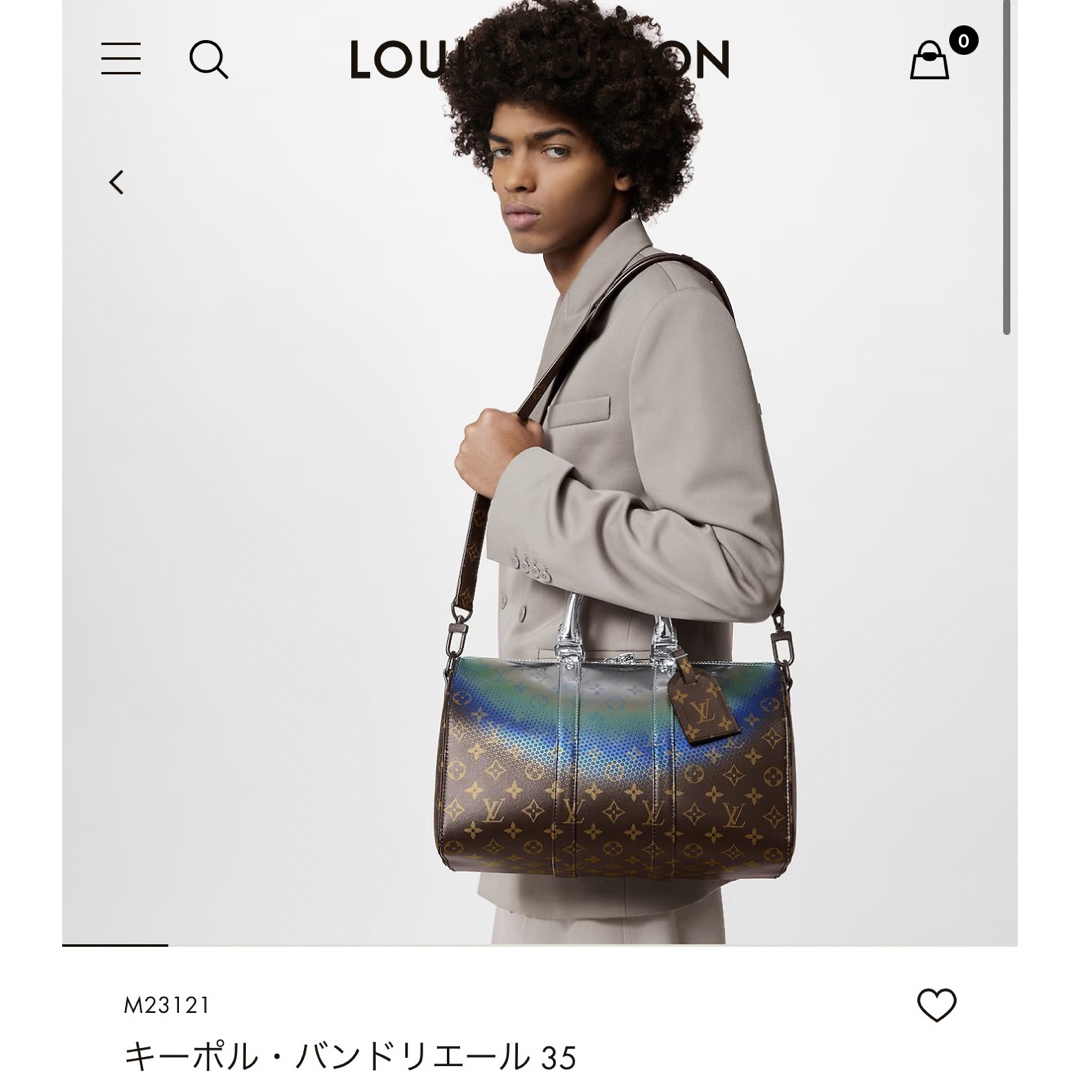 LOUIS VUITTON(ルイヴィトン)のキーポルバンドリエール35 メタリック メンズのバッグ(ボストンバッグ)の商品写真