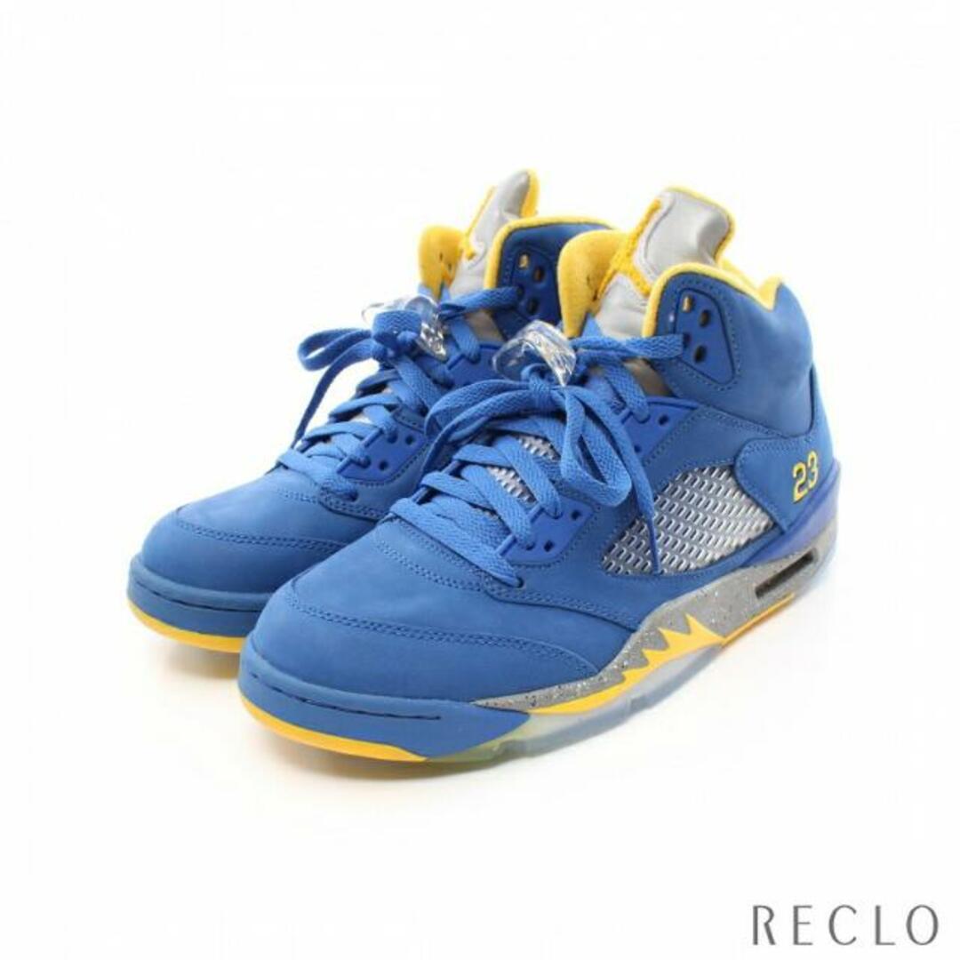 AIR JORDAN 5 LANEY JSP エアジョーダン5 ハイカットスニーカー レザー フェイクレザー ブルー マルチカラー