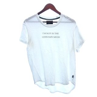 グラム(glamb)のグラム カットソー Tシャツ ラウンドネック プリント 半袖 1 白 ホワイト(Tシャツ/カットソー(半袖/袖なし))