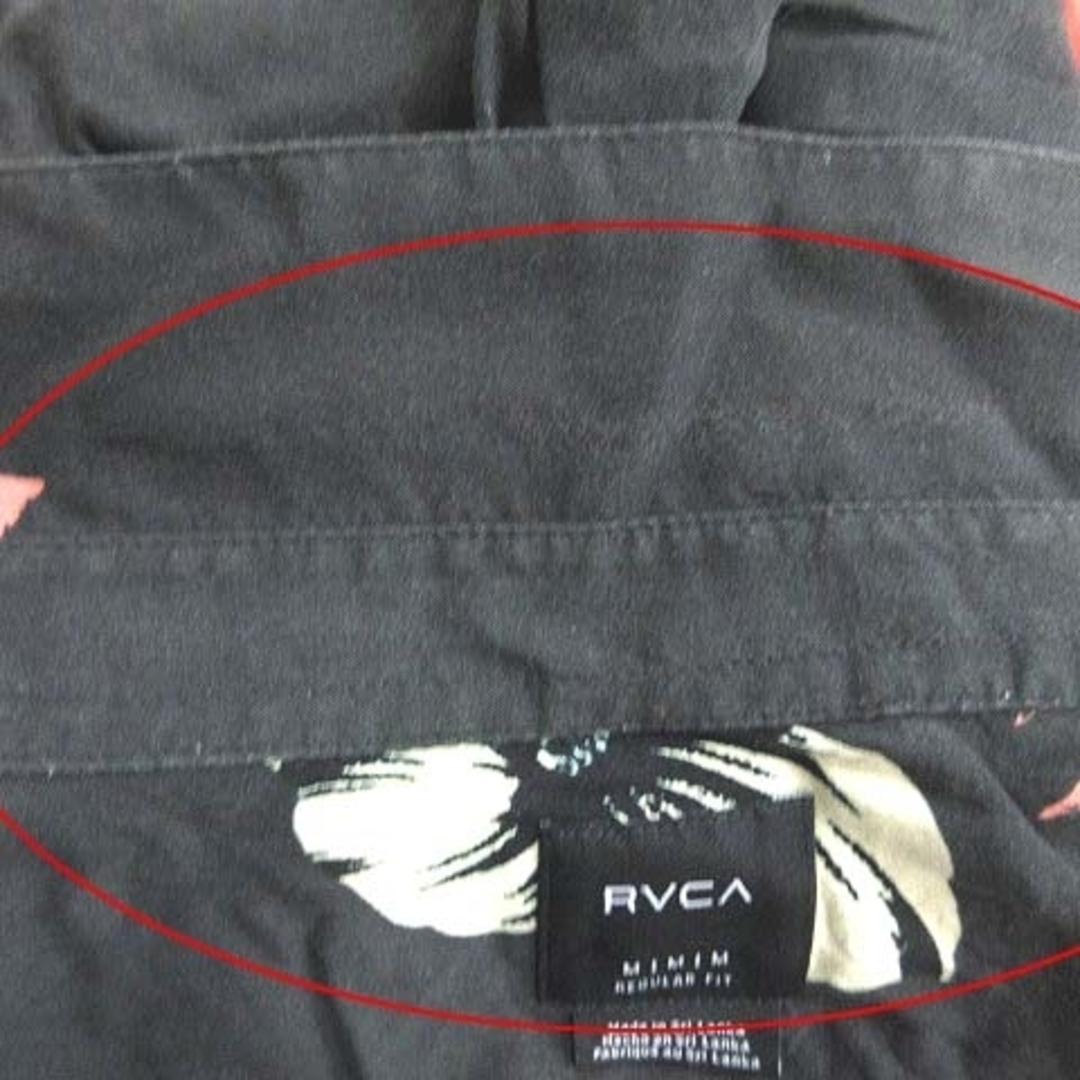 RVCA - ルーカ RVCA アロハシャツ 半袖 花柄 M 黒 ブラック /CTの通販