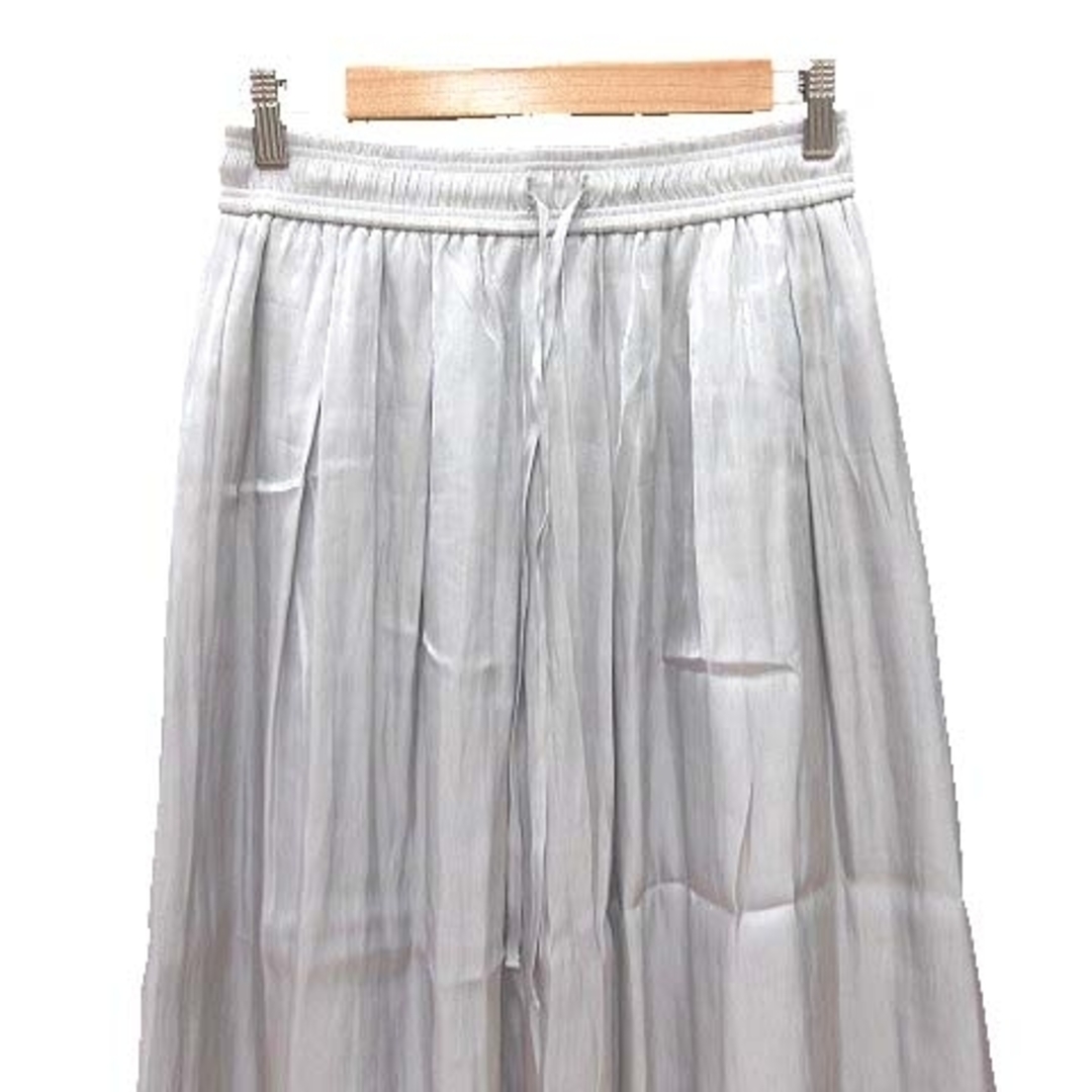 other(アザー)のセシオセラ ギャザースカート ロング 38 グレー 銀色 シルバーカラー ■MO レディースのスカート(ロングスカート)の商品写真