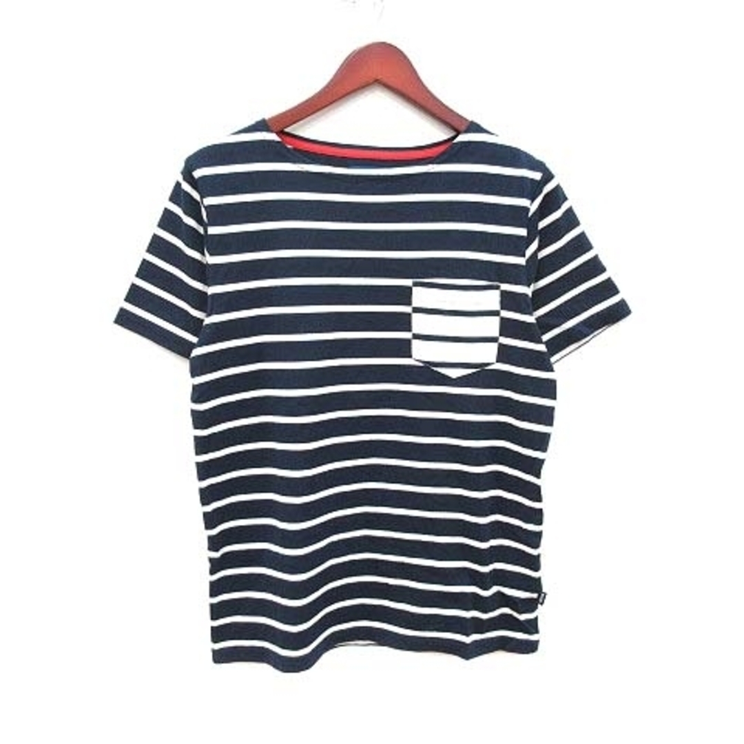 BEAMS(ビームス)のビームス Tシャツ カットソー 半袖 クルーネック ボーダー M 紺 ネイビー メンズのトップス(Tシャツ/カットソー(半袖/袖なし))の商品写真