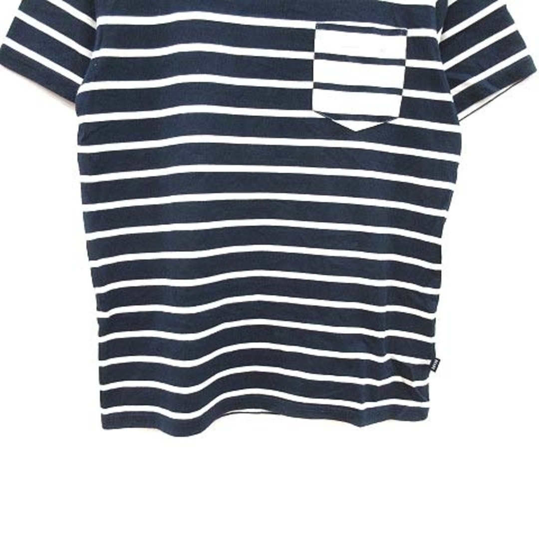 BEAMS(ビームス)のビームス Tシャツ カットソー 半袖 クルーネック ボーダー M 紺 ネイビー メンズのトップス(Tシャツ/カットソー(半袖/袖なし))の商品写真
