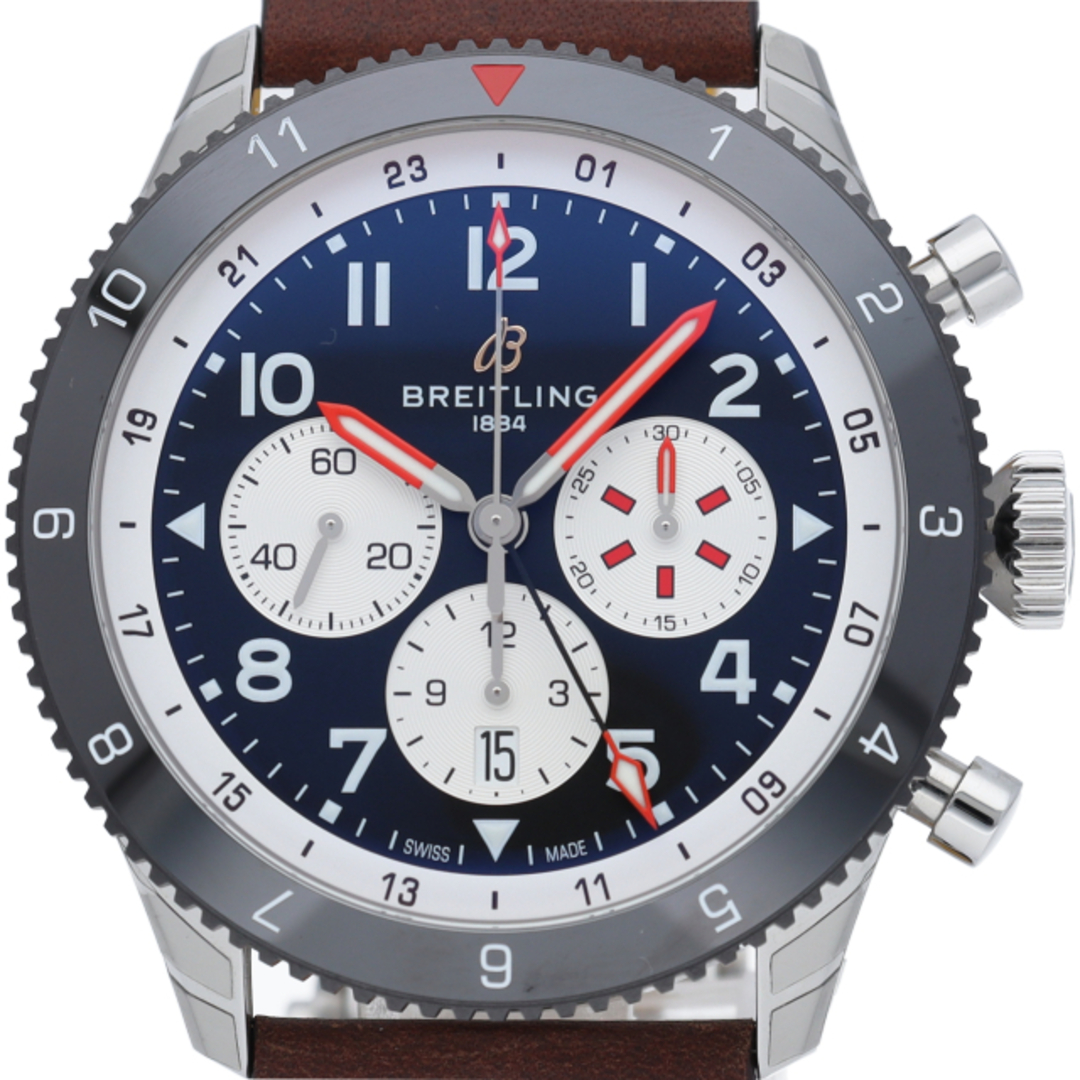 BREITLING(ブライトリング)のブライトリング スーパー アヴィ B04 クロノグラフ GMT 46 モスキート Super Avi B04 Chronograph 46 Mosquito YB0445(YB04451A1B1X1) 箱 保証書 SS/革 メンズ時計 ブラック 美品 【新品】 メンズの時計(その他)の商品写真