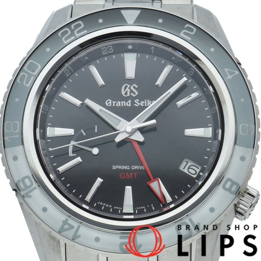 セイコー グランドセイコー スプリングドライブ GMT 44mm スポーツ コレクション Grand Seiko Spring Drive Sport Collection SBGE277(9R66-0BK0) 箱 保証書 SS メンズ時計 ブラック 美品 【新品】