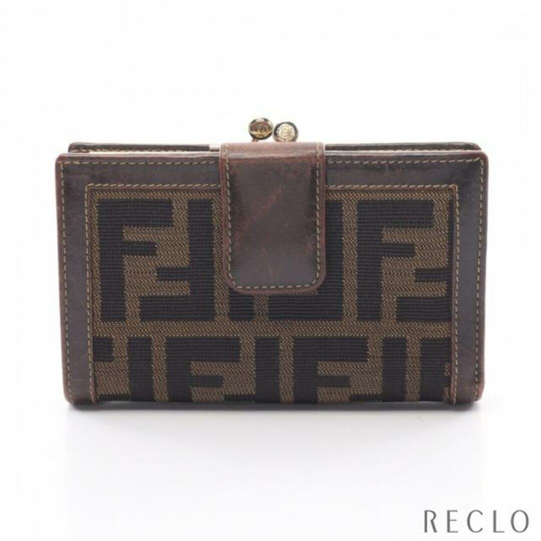 新品　FENDI 二つ折り財布　がま口